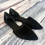 Vince  D’Orsay Nina Black Suede Pointed Flats Photo 1