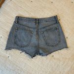 Free People We the Free Distressed Raw Hem Button Fly Cutoff Denim Short Size 26 Photo 3