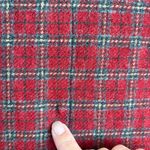 Eddie Bauer Wool Blazer Jacket Red Plaid Lined Holiday Womens Size Medium Photo 10