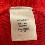 J.Crew Women's Red Knit Dress sz Small Crochet Knit Midi Summer Dress Photo 1