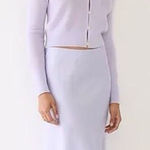 J Crew Gwyneth Midi Slip Skirt in Sweet Hyacinth Purple XL Photo 0