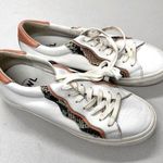 Madewell  White Orange Lace Up Sneakers Womens 8 Casual Comfort Shoes Some Wear Photo 0