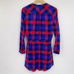 Lucky Brand  Toni Plaid Shirt Dress Red Blue Size 2XL Photo 2