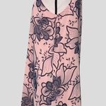 Tyche  large shift dress lined floral pattern summer dress keyhole button closure Photo 1