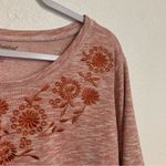 Woman Within  Plus Size Women's Floral Embroidered Sweatshirt Tee Size 2X Photo 2