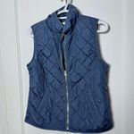 Old Navy Navy Blue Lightweight Quilted Puffer Vest Size Small Preppy Chic Fall Photo 0