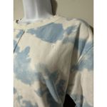 Zyia Active Cloud Wash Crew Sweatshirt Cloud Blue Tie-Dye Heaven Hendrix Size M Photo 3