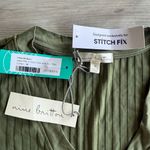 Nine Britton Ailee Rib V neck Tank with Side Slits Green Medium NWT STITCH FIX Photo 6