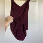American Eagle Soft & Sexy  Maroon Ribbed Bodysuit w/ Lace Up Back #MBG Photo 7