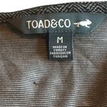 Toad & Co Cue Sleeveless Dress Buffalo Herringbone Print Brown Size Medium NWT Photo 12