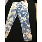 Levis F121 High Rise Ankle Skinny Jeans Women's Size 33 Blue White Bleach TieDye Photo 5