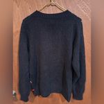 Casual Corner Pullover Christmas Holiday Sweater Size S‎ Black Photo 2