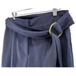 Nanette Lepore Trousers Womens 6 Blue Ankle Dress Pants Belted Career Modern NEW Photo 2