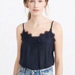 Abercrombie & Fitch Lace Trim Cami Tank Top Black XS Extra Small Photo 0