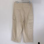 ZARA  Barrel Leg Cargo Chino Pants Tan Photo 5