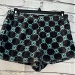 SO  Athletic Shorts Black with Mint Green Stars Extremely Soft SZ M Intimates Photo 2