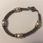 Handmade silver & pearl bracelet & necklace Photo 1
