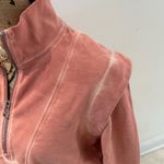 Veronica Beard  Jeans Dylan Sweatshirt Rosewood Pink Quarter Zip Sweater SZ S Photo 3