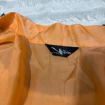 Women’s Floral 100% Silk Kimono Sleeve Robe Approx 22” PtP Comfy Cozy Lounge Orange Size L Photo 7