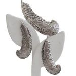SET Vintage Sarah Coventry FEATHER FROTH Clip Earrings and Pin Brooch Photo 0