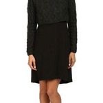 New Womens NWT PrAna Everly 2 Piece Detachable Tank Sweater Dress Black L Green Size L Photo 0