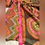 PRIYA EMBELLISHED SWIMSUIT COVER Size 40/Large adjustable waist long sleeve NWOT Orange Photo 7