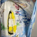 DANIELA CORTE REVOLVE Watercolor Bodycon Dress Womens Size Medium Coastal Unique White Photo 11