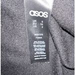 ASOS  Womens Ruffle Shoulder Sweater‎ Dress Black White Size 2 Acrylic Blend Photo 7