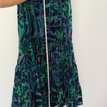 Multiples Blue and Black Tiered Midi Skirt Photo 3
