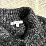 Classiques Entier Black & Silver Thick Knit Oversized Long Cardigan Jacket XS Photo 4