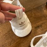 Adidas  NMD White Rose Gold Sneakers | Tenniscore Clean Girl Aesthetic Photo 4