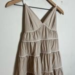 STAUD - Cleo Tiered Midi Dress Biscotti Quite Luxury Classic Night Out Travel Photo 3