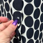 Etro Made in Italy 100% Silk Polka Dot Floral Embroidered Blouse Size 44/Medium Black Photo 9