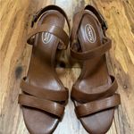 Talbots NWOT-Talbot leather Brown adjustable Sandles size 9B‎ Photo 1