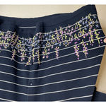 Liz Claiborne Womens 2X Embroidered Floral Button Up Sweater Top Cottage Fairy Photo 2