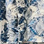 Wrangler  Aztec Horses Pearl Snap Long Sleeve Button Down Women's Shirt Size XL Photo 2