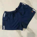 Vintage Big Flirt y2k Blue Cargo Shorts Women's Small Drawstring Elastic Waist Photo 0