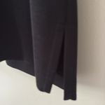 Misook  Knit High V-Neck 1/4 Zip Sleeveless Top Black Size S Photo 5