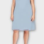 Slny Fashions Women's Rhinestone Beaded 2 piece Sleeveless Cape Dress Size 16P Photo 3