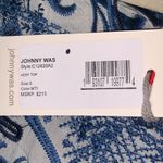 Johnny Was  Silk Addy Top in blue toile, blue and gray embroidery Photo 5