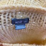 Aerie Happy Place Pale Yellow Oversized Cable Knit Sweater Wool Blend Size S/P. Photo 5