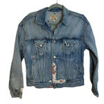 Ralph Lauren Polo  Vintage Distressed American Flag Denim Jacket Photo 0