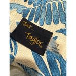 Anthropologie JUST TAYLOR Sheath Dress White Blue Quiet Luxury Greece Size 12 Photo 6