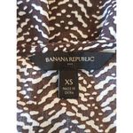 Banana Republic Womens Dress Size XS Tunic Babydoll Brown Puff Sleeve Mini Fall Photo 9