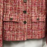 Carlisle  2 Tweed Blacker Jacket Coat Pink Red Orange Ivory Wool Silk Suit Career Photo 14