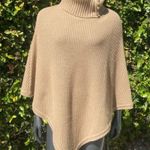 Michael Kors  Women's Wide-Rib Button Turtleneck Poncho one size Photo 0