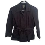 Lucky Brand Vintage  Button Down Shirt Jacket Black M Photo 0