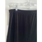 Ashley Stewart Womens 1X Velour MIDI Skirt Velvet Event Gala Elastic Waist Photo 1