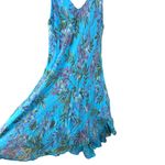 Shyloh Made in Italy Blue Gauzy Gauze Floral Sleeveless Flowy One Size NEW Photo 4