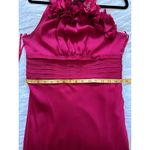 Le chateau  Raspberry Floral Appliqué Halter Dress Photo 9